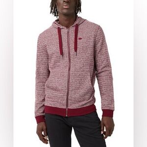 Buffalo David Bitton Fansa Full Zip Hoodie Sweater Zinfandel Burgundy XL NWT